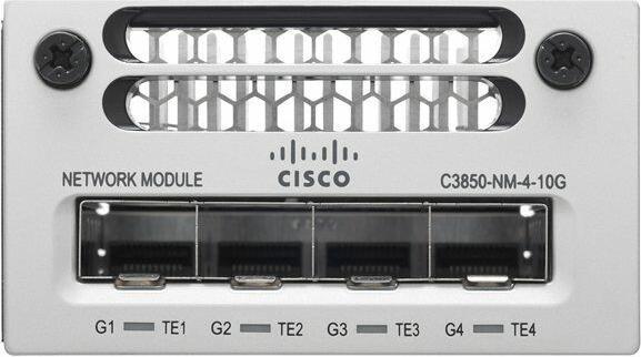 Productafbeelding Cisco C3850-NM-4-10G, 4x 10GbE SFP+ poorten, uitbreidingsmodule (4 Havens)