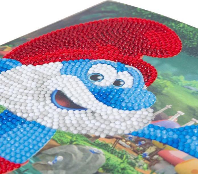 Actual product image Craft Buddy Papa Smurf, card 18x18cm Crystal Art