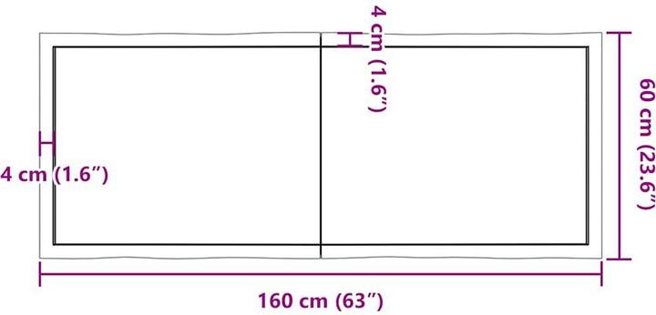 Produktbild VidaXL Aneta (160 x 60 x 4 cm)