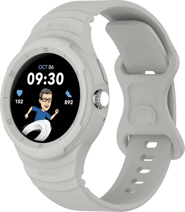 Techsuit - Watchband (W066) - Google Pixel Watch / Watch 2 / Watch 3 41mm - Gray (Silikon, Watch 2)