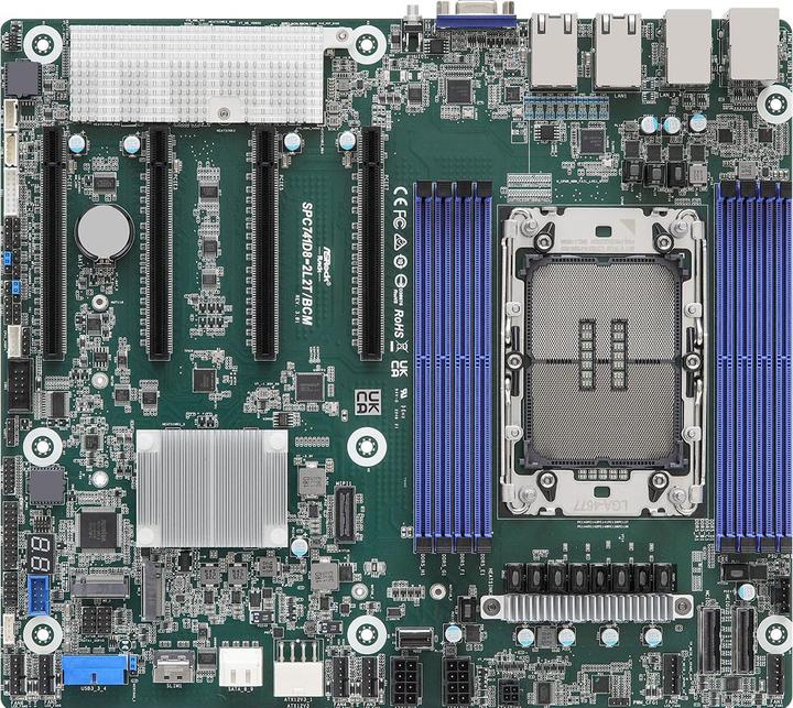 Actual product image AsRock Mainboard SPC741D8-2L2T/BCM CEB Socket 4677 Single (LGA 4677, Intel C741, SSI CEB)