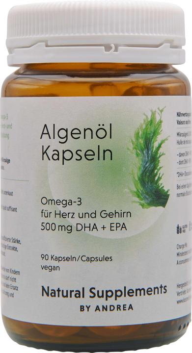 Andrea Natural Supplements Algenöl (90 Stück, Kapseln, 161 g)