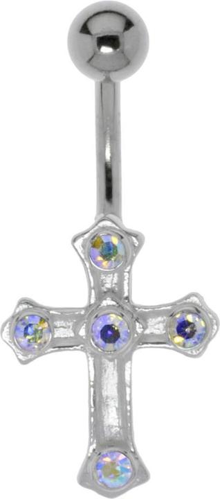 Produktbild Bijouteria Bauchpiercing (Chirurgenstahl 316L, Kristall, Silber 925)