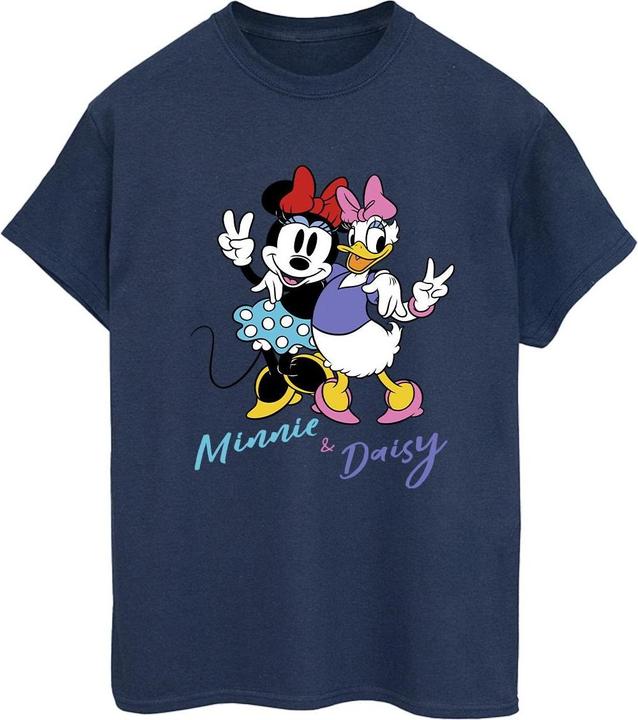 Actual product image Disney Womens/Ladies Minnie Mouse And Daisy Cotton Boyfriend T-Shirt (S)