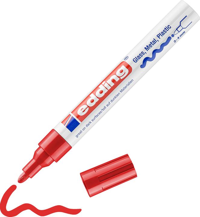 Produktbild Edding 750 Glanzlack-Marker (Rot, 2 mm, 1 x)