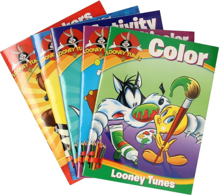 Image du produit Boîte de coloriage Looney Tunes avec crayons de couleur