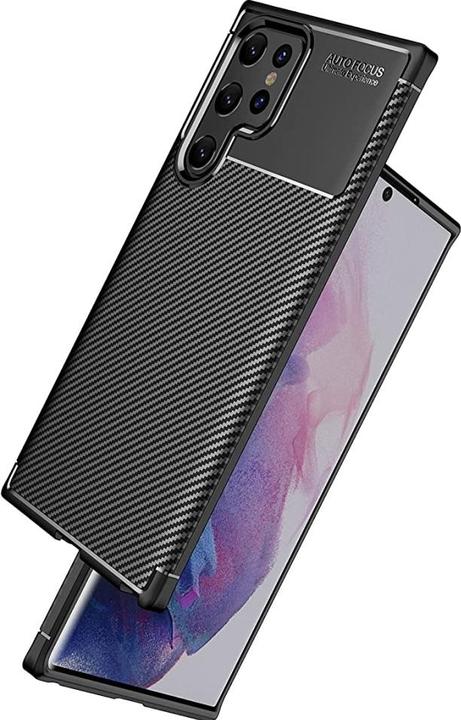 Actual product image Screenguard Carbon Design TPU Case (Samsung Galaxy S22 Ultra)