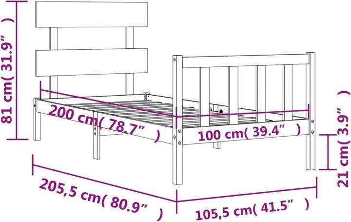 Produktbild VidaXL Dachan (100 x 200 cm)