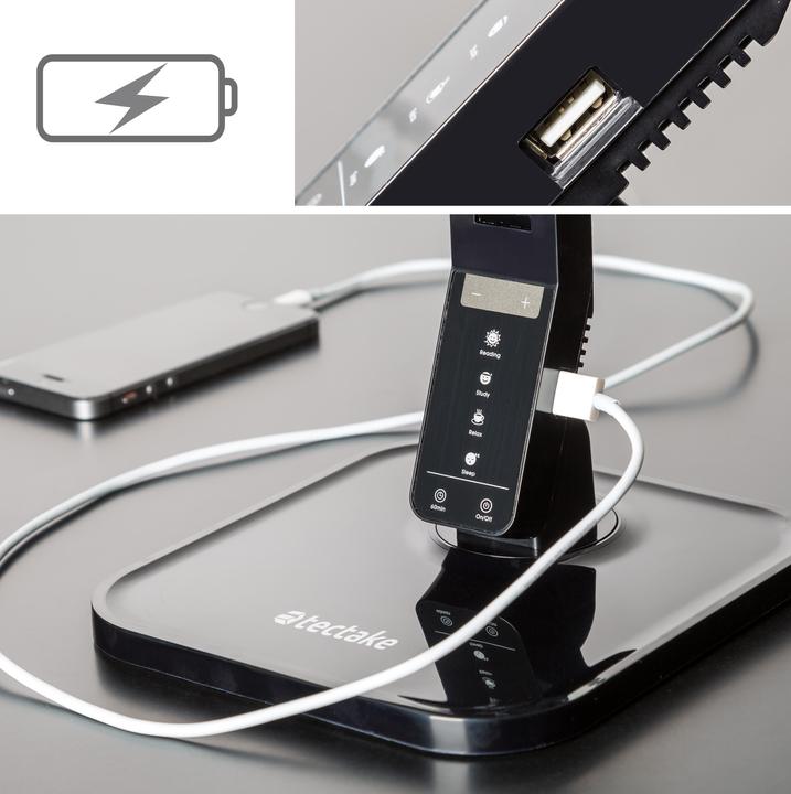 Actual product image tectake Desk lamp, LED, dimmable, foldable, 14W