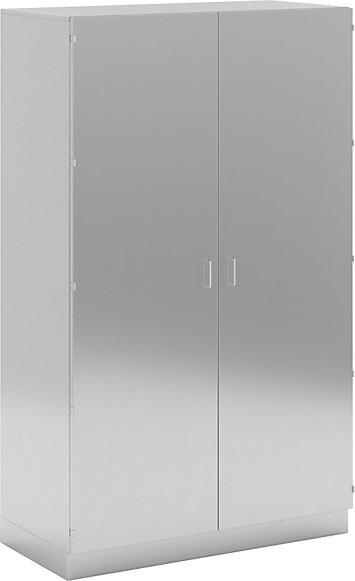 kaiserkraft Reinraum-Hochschrank aus Edelstahl (120 x 58.5 x 200 cm)