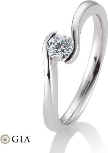 Produktbild Breuning Ring Schwung 0,05-0,30ct. (51, 585/14 K Gold)