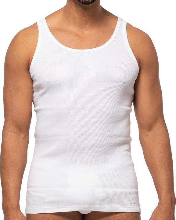 Image du produit Ammann Lot de 4 maillots de corps / débardeurs à double côte en coton organique (XXL)