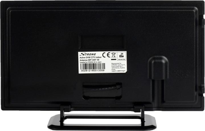 Actual product image Strong SRT ANT 30 - Black - DVB-T,DVB-T2 - IEC M - 5 V/40 mA - 75 Ohm - 16 dB (Indoor antenna, 16 dB, DVB-T / -T2)