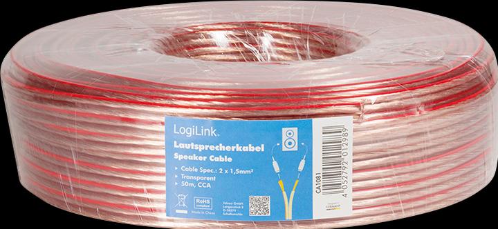 Immagine prodotto LogiLink CA Cavo per altoparlanti (50 m, 1.50 mm².)