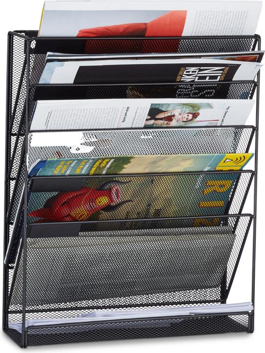 Actual product image Relaxdays Wall Magazine Rack (32.5 x 10.5 x 40.5 cm)