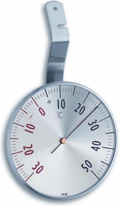 Actual product image TFA Analogue window thermometer made of stainless steel 14.5003