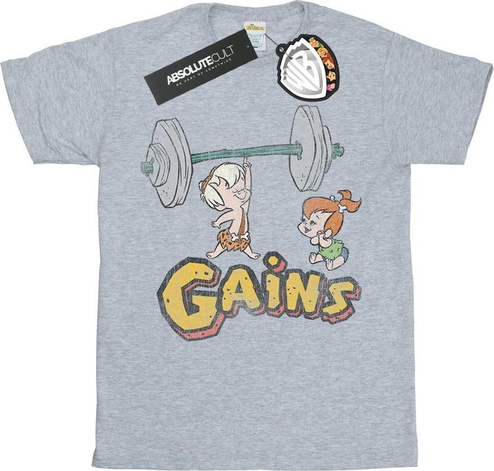 Image du produit The Flintstones - T-shirt BAM BAM GAINS DISTRESSED - Garçon (152, 158)