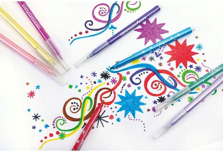 Image du produit EberhardFaber Stylo en fibre Paillettes (Multicolore, 8 x)