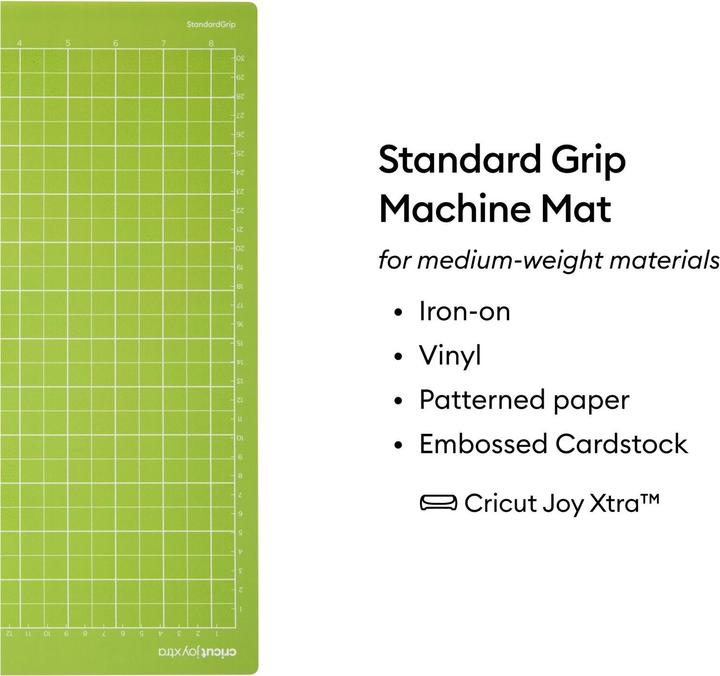 Productafbeelding Cricut Joy Xtra Standard-Grip snijmat, 21,6 x 30,5 cm