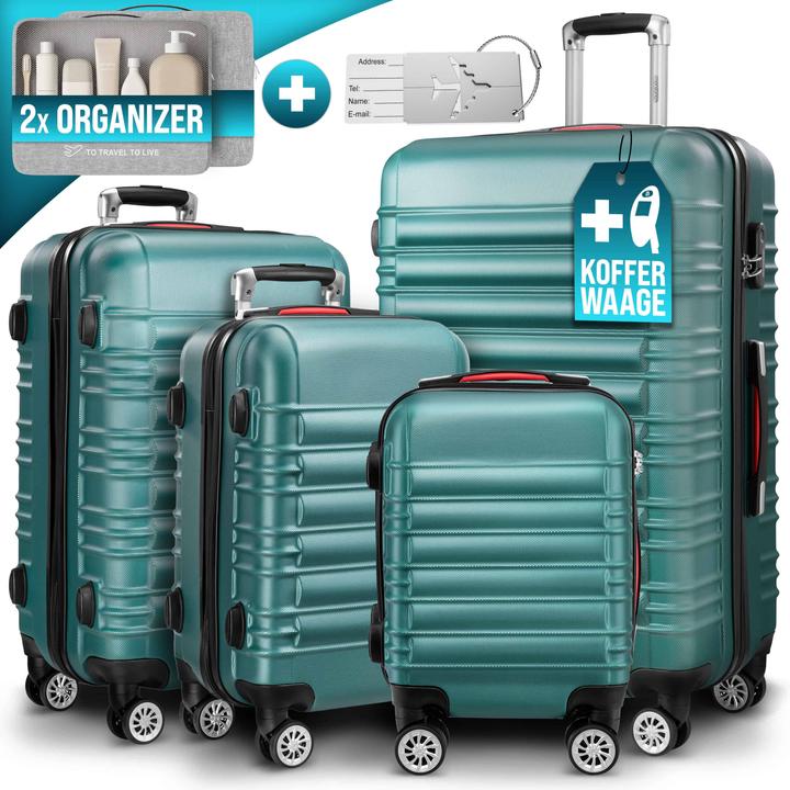 Produktbild Monzana Kofferset (90 l, Handgepäck (bis 50l), M (50 - 90l), L (90 - 115l), XL (ab 115l))