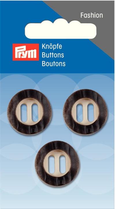 Actual product image Prym Knob 2-hole imitation stag horn 20 mm 3 pcs.