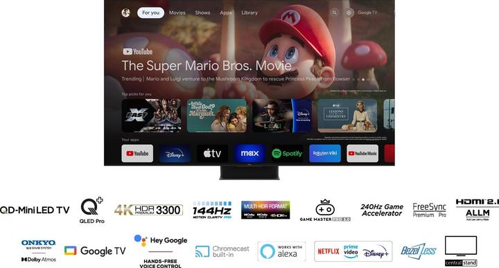 Image du produit TCL 65C855 (65", Mini-LED, 4K, 2024)