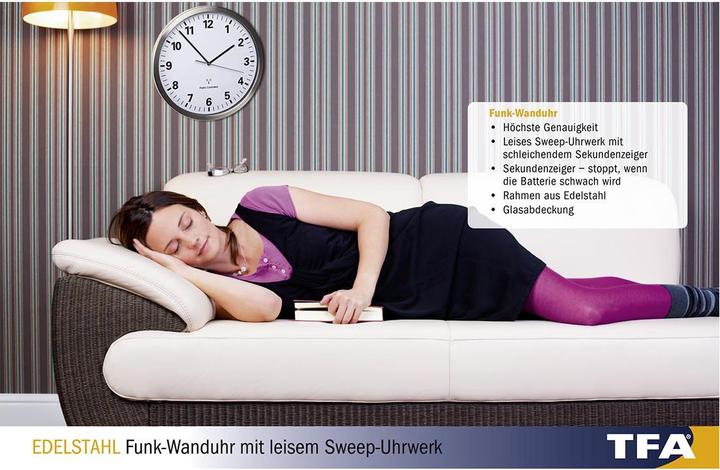 Produktbild TFA Funk-Wanduhr (30.50 cm)