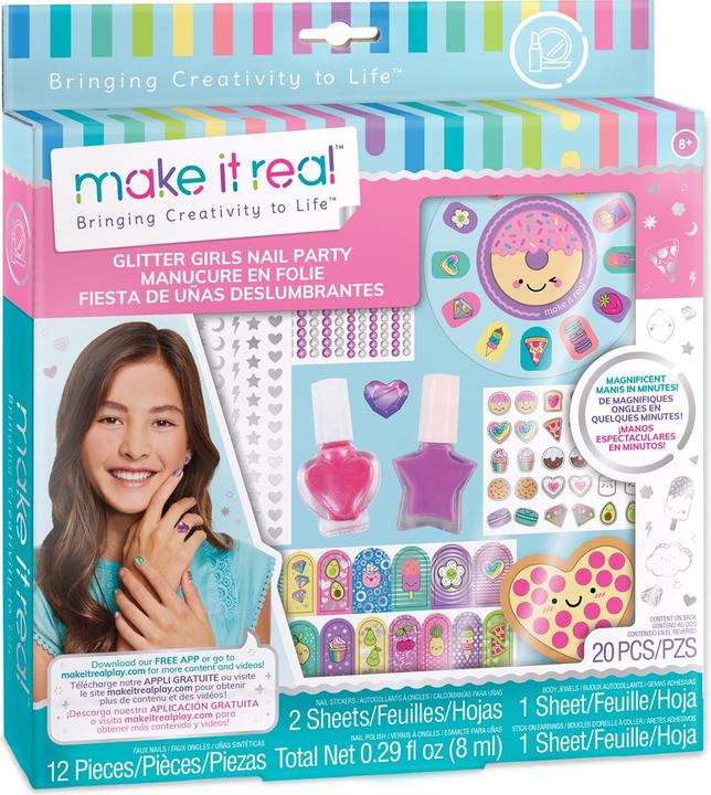 Make it Real Parti du vernis à ongles des filles à paillettes