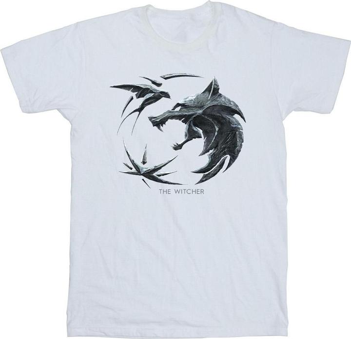Produktbild Netflix The Witcher Wolf Logo TShirt (L)