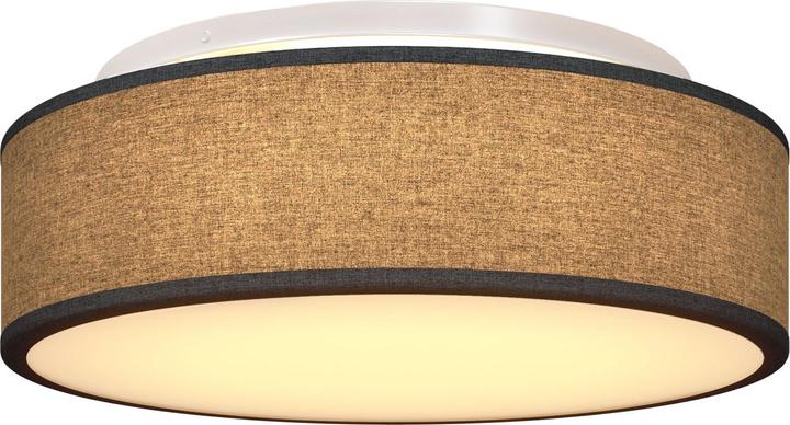 Produktbild VidaXL Deckenlichter Flush Mount Schwarz Ø 38 cm Stoff E27