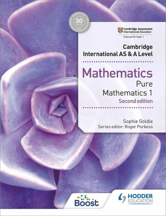 Image du produit Cambridge International AS & A Level Mathematics Pure Mathematics 1 second edition (Anglais, Sophie Goldie, 2018)