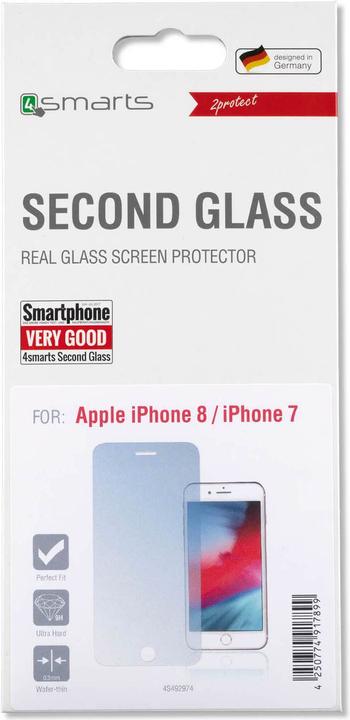 Immagine prodotto 4smarts secondo bicchiere (1 Pezzo/i, Apple iPhone 7, Apple iPhone 8)