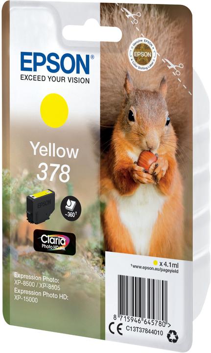 Actual product image Epson 378 Claria Photo HD (Y)