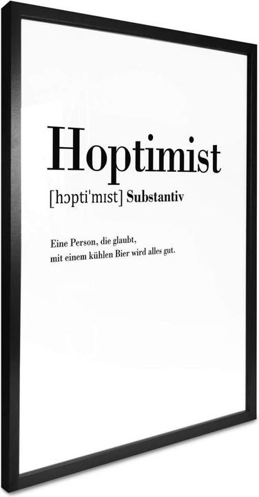 Produktbild Trenddeko Grammatik - Hoptimist (30 x 40 cm)