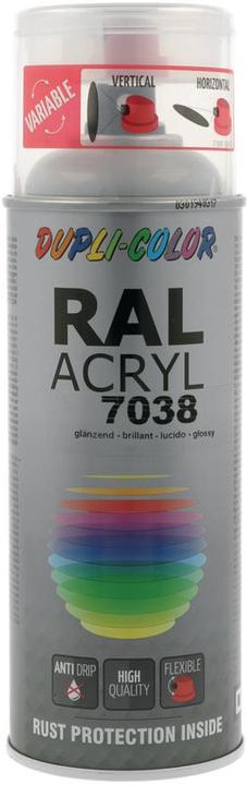 Actual product image Dupli-Color Glossy acrylic paint RAL 7038 agate grey (Agate grey, 0.40 l)