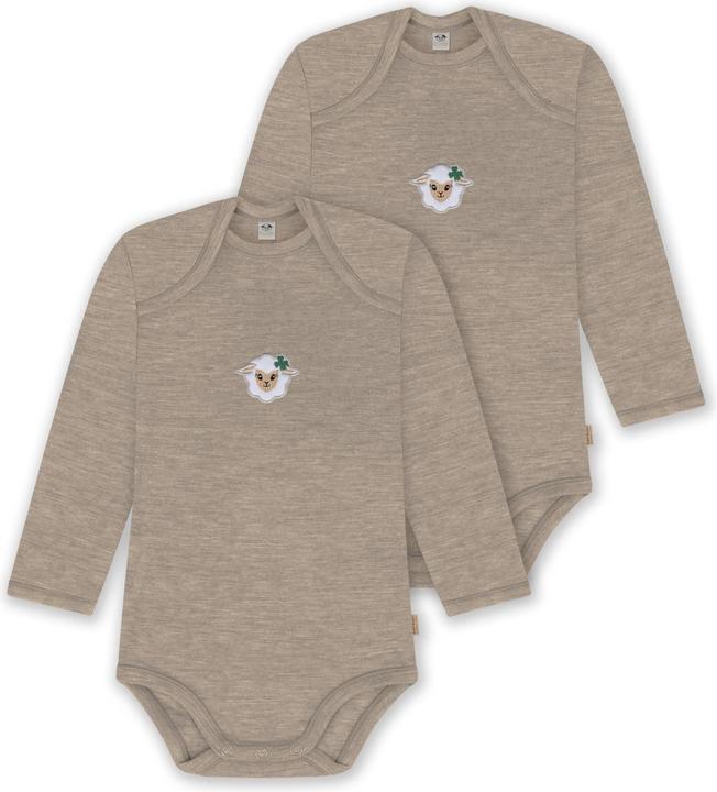 Normani 2er Pack Baby Merino Body Langarm „Auckland" - 9377