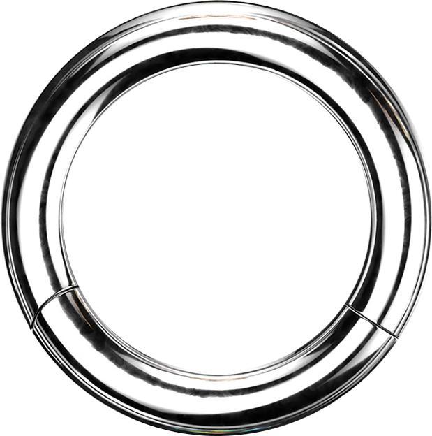 Actual product image Star Piercing Segment ring silver (without brass, Surgical steel 316L)