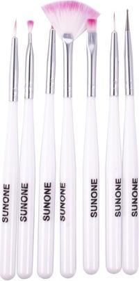 Sunoneset Nail Art Pinsel Weiss 7 Stück