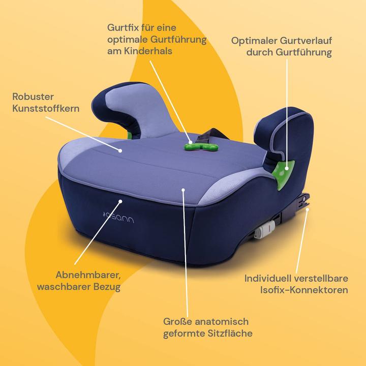 Actual product image Osann Junior Isofix belt fix (Booster seat, ECE R129/i-Size Standard)