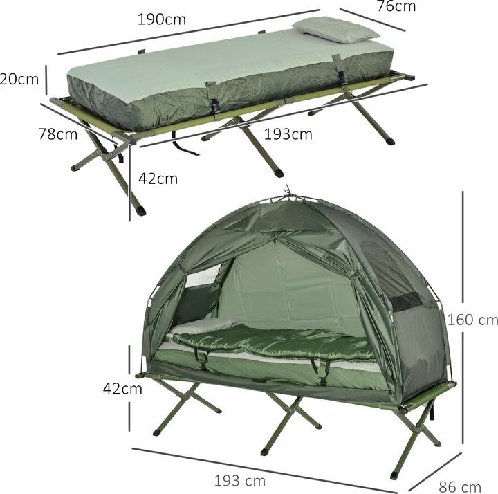 Produktbild Outsunny Campingbett 4 in 1 Set