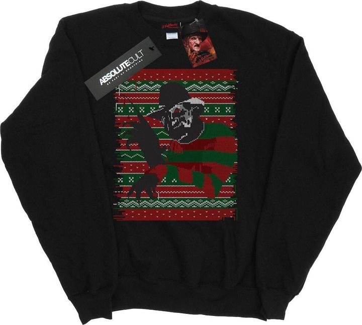 Actual product image Absolute Cult Mens Christmas Fair Isle Sweatshirt (M)
