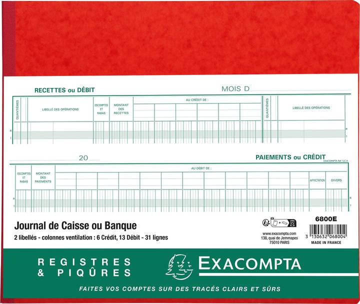 Image du produit Exacompta Livres de comptes (40 x)