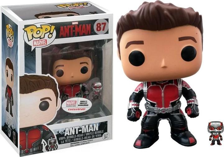 Image du produit Funko POP! Marvel Ant-Man - Ant-Man (Unmasked) ('s Smallest Bobblehead) Collector Corps