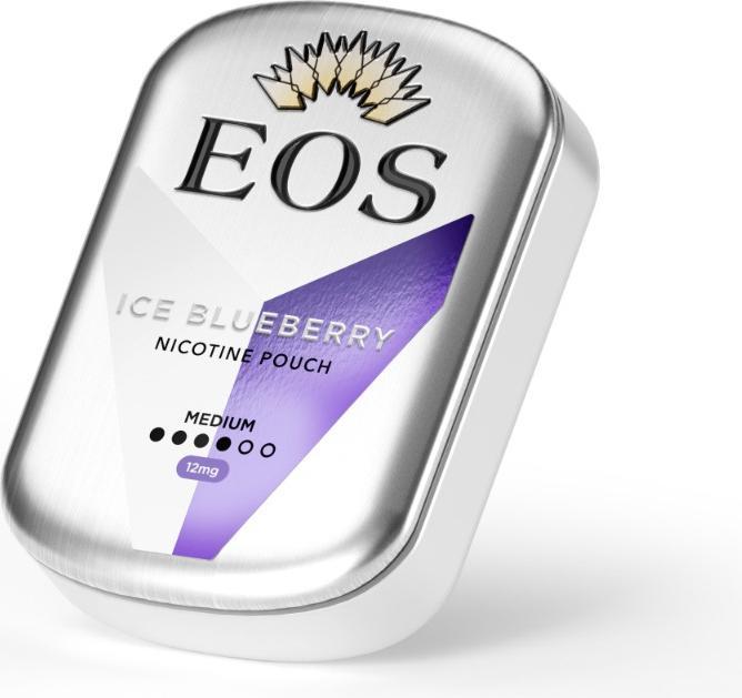 Actual product image Empire of Snus EOS - All White Medium - Blueberry (Nicotine Pouches, 12 mg)