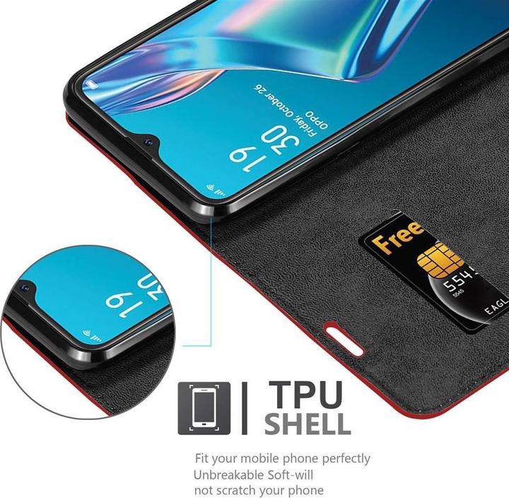 Productafbeelding Cadorabo Boek Onzichtbare Magneethoes (Oppo A12)