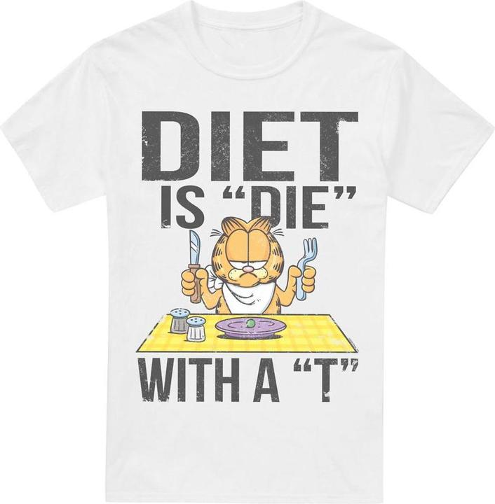 Image du produit Garfield - T-shirt DIET IS DIE WITH A T - Homme (XXL)