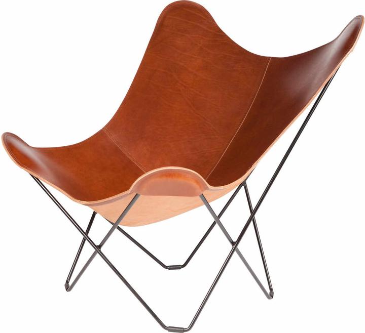 Actual product image Cuero Design Pampa Mariposa Butterfly Chair Leather Armchair
