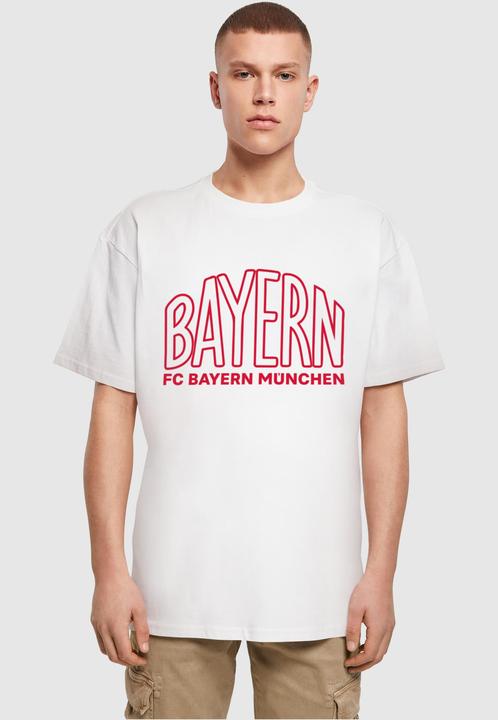 Image du produit FC Bayern München Logo Outlines Red Heavy Oversized Tee - 115215 (XL)