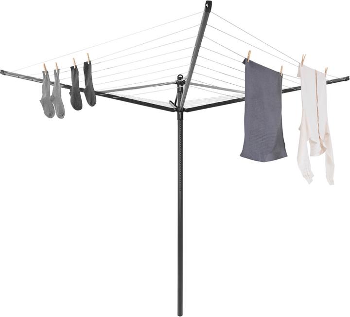 Actual product image Brabantia Lift-O-Matic 50 M - 45 mm tube with metal floor anchor (50 m)