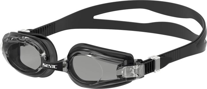 Seac Zwembril Jump zwart anticondens, UV-bescherming 100%, hypoallergeen silicone (Eén maat voor iedereen)